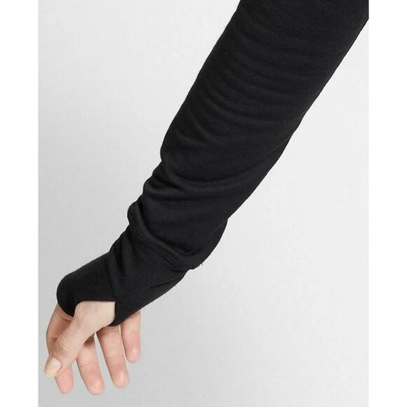 Athleta Pranayama Wrap Cardigan Black XS Comfy Sweater Fall 2023 MRSP$89 New NWT - Picture 5 of 10